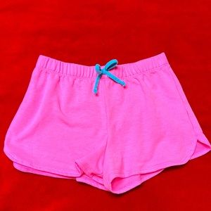 Bright pink shorts